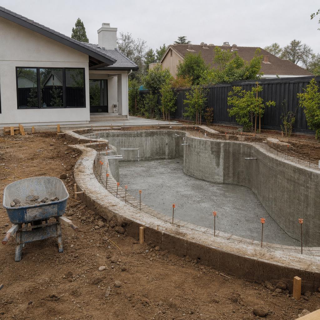 The Pool In The Backyard