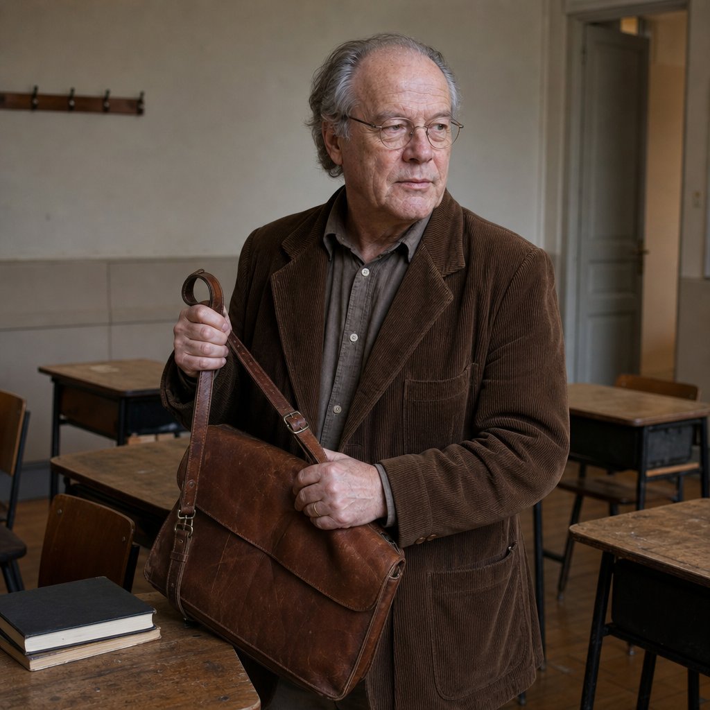 He Gathers His Satchel