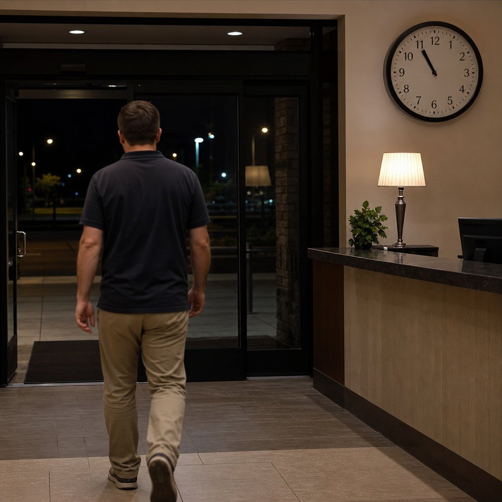 After 11 P.M., He Walked Out